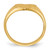 10ky 9.5x9.5mm Open Back Heart Signet Ring 10RS508