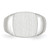10k White Gold 12.5x12.5mm Closed Back Signet Ring 10RS604