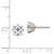 Inverness Stainless Steel 7mm Faceted Square CZ Earrings 356E