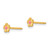 Inverness 14k Epoxy Fill Pink Mini Flower Earrings 845E