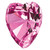 Created Pink Sapphire 8mm Heart CS-0800-HTF-PK