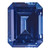 Created Blue Sapphire 10x8mm Emerald Cut CS-1008-OCE-BL