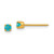 Inverness 14k 3mm December Crystal Birthstone Post Earrings 104E