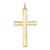 Sterling Silver Rhodium-plated & 18k Gold-plated Crucifix Pendant QC5427
