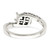 Sterling Silver Antiqued w/14k 2-stone Mother's Ring QMR15/2SY-6