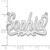 10k White Gold Heart Name Plate 10XNA128W