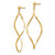 10k Twisted Post Dangle Earrings 10YE1514Y