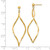 10k Twisted Post Dangle Earrings 10YE1514Y