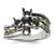 Sterling Silver Antiqued w/14k 5-stone Mother's Ring QMR15/5SY-5