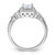 Sterling Silver Rhodium-plated Square CZ Ring QR2028-6
