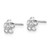 14k White Gold Madi K CZ Flower Post Earrings SE2403