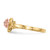 10k Tri-Color Black Hills Gold Diamond Rose Ring 10BH685