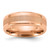 Chisel Titanium Polished Rose IP-plated Brushed Center 8mm Band TB547-9