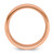 Chisel Titanium Polished Rose IP-plated Brushed Center 8mm Band TB547-9
