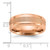 Chisel Titanium Polished Rose IP-plated Brushed Center 8mm Band TB547-9