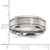 Chisel Titanium Polished with CZ 8mm Band TB549-9.5