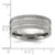 Chisel Titanium Polished Laser-cut Grooved 8mm Band TB530-9.5