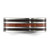 Chisel Titanium Polished with Black Resin and Wood Inlay 8mm Band TB538-9