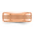 Chisel Titanium Polished Rose IP-plated Brushed Center 8mm Band TB547-13
