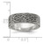 Chisel Titanium Brushed Laser Design 8mm Band TB518-12.5