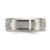 Chisel Titanium Polished with CZ 8mm Band TB549-12.5