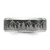 Chisel Titanium with Brushed Center Laser Design Mountains 8mm Band TB517-9.5