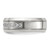 Chisel Titanium Polished with CZ 8mm Band TB523-8.5