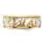 Chisel Titanium Polished Yellow IP-plated with Ceramic Fragments Inlay 8mm Band TB527-13.5