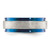 Chisel Titanium Polished with Brushed Center Blue IP-plated 8mm Band TB563-12.5