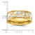 Chisel Titanium Polished Yellow IP-plated with Ceramic Fragments Inlay 8mm Band TB527-8.5
