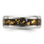 Chisel Titanium Polished with Black and Gold Foil Inlay 8mm Band TB524-13.5