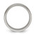 Chisel Titanium Polished Laser-cut Center 8mm Band TB531-10
