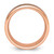 Chisel Titanium Polished Rose IP-plated Synthetic Leather Inlay in Clear Epoxy 8mm Band TB516-14