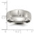 Chisel Titanium Brushed and Polished Grooved 8mm Band TB532-11