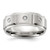 Chisel Titanium Brushed and Polished with CZ 8mm Band TB551-9.5