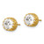 10k Tiara Collection 7mm Polished CZ Earrings 10YC404