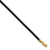 14k 2mm 16in Black Leather Cord Necklace XG260-16