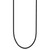 14k 2mm 20in Black Leather Cord Necklace XG260-20