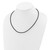 14k 2mm 20in Black Leather Cord Necklace XG260-20