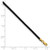 14k 2mm 20in Black Leather Cord Necklace XG260-20