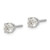 14k White Gold AA Quality Complete Diamond Stud Earring XW9AA-S
