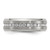 Chisel Titanium Polished with Brushed Center and CZ 7mm Band TB510-13