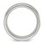 Chisel Titanium Polished with Brushed Center and CZ 7mm Band TB510-13.5