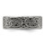 Chisel Titanium Brushed Laser Design 8mm Band TB518-9.5