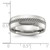 Chisel Titanium Polished with Curb Chain Inlay 7mm Band TB533-13