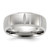 Chisel Titanium Brushed and Polished Grooved 8mm Band TB532-12.5