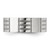 Chisel Titanium Brushed and Polished Grooved 8mm Band TB529-10.5