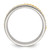 Chisel Titanium Polished and Textured Yellow IP-plated Center 6mm Band TB541-8