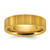 Chisel Titanium Polished Yellow IP-plated Grooved 6mm Band TB542-9
