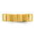 Chisel Titanium Polished Yellow IP-plated Grooved 6mm Band TB542-9
